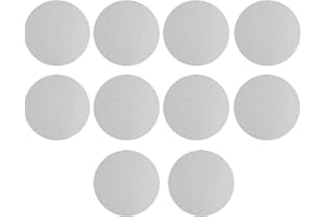 HOSIFIY 10Pcs Aluminum Disc, Diameter 2.36" (60mm) Thickness 0.08"(2mm) Round Aluminum Plate, 6061 Aluminum Circle Plates for Crafting, lndustry