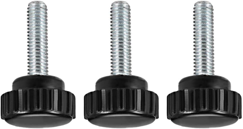 MACHSWON Knurled Clamping Knobs Saw Drill Press Lathe and Routing Jigs Packaging Machinery Printing Equipment Hand Clamping Handle Bolt Hand Knob Screw Replacement Parts M6 x 20mm 3pcs