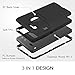 Essential PH-1 Case,DUEDUE Shockproof 3 in 1 Hybrid Hard PC Cover Soft TPU Bumper Heavy Duty Anti-Scratch Full Body Protective Slim Cases for Essential Phone PH-1 for Men/Boys, Black
