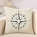 Unves Throw Pillow Covers, 18x18 Set of 4 Decorative Pillows Cotton Linen Sofa Couch Pillow Covers Bedroom Living Room Toss Pillows Throw Pillow Sets