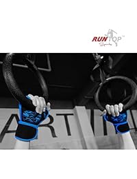 Guantes de entrenamiento RUNTOP Crossfit WODS con muñequera fuerte y acolchado de silicona para entrenamiento, levantamiento de pesas, levantamiento de pesas, gimnasio, palma completa, protección para hombres y mujeres
