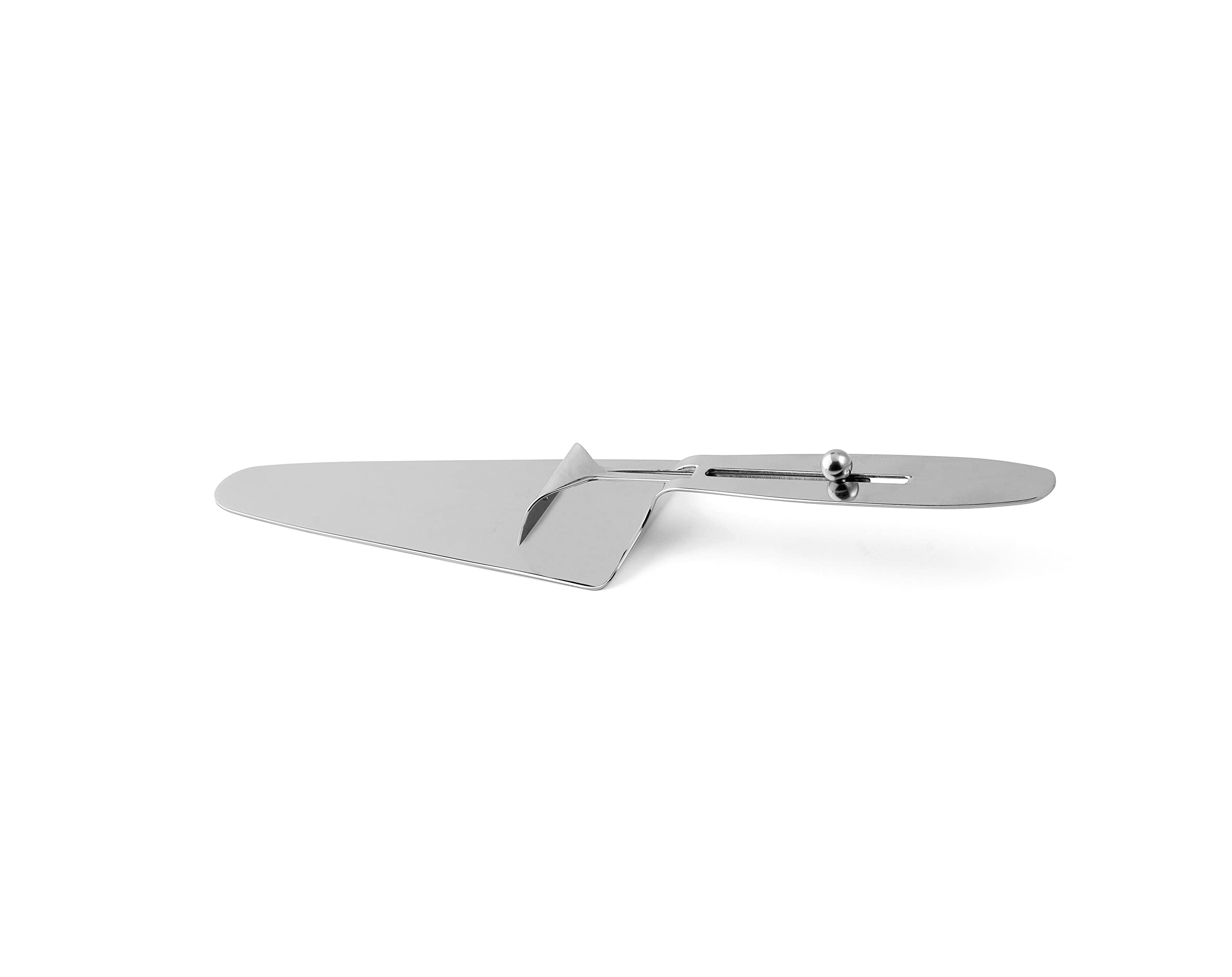 Weis Tart Server with Push Bolt, Stainless Steel, Silver, 24 x 7 x 4 cm