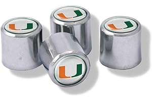STOCKDALE Miami Hurricanes Domed Valve Stem Caps