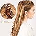 RC ROCHE ORNAMENT 6 Pcs French Concord Hair Clip Flat Curved Claw Clips Lay Down for Thin Hair Side Slide Volume Clips Women Strong Hold No Slip Grip, Small Brown