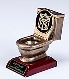 Fantasy Football TOILET BOWL Trophy award Last Place- Worst Record