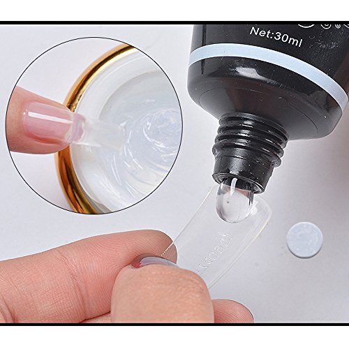 Rosa Nail Gel Tips Extension Camouflage Builder Gel Lack Glue Nail Extension WensLTD (F)