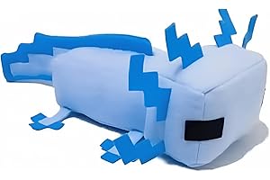 HQRYSH Axolot Plush Stuffed Toy Soft Pillow, Suitable for Video Game Enthusiasts, Children's Birthday Parties, Christmas Holiday Preferred Gift (Blue)