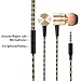 Headphones, FKANT Metal Magnet Attraction In-Ear Wired Earbuds Premium Stereo Bass Universal Earphones with 3.5mm Jack and MIC for Smartphones, Tablets, Computer, MP3 Player