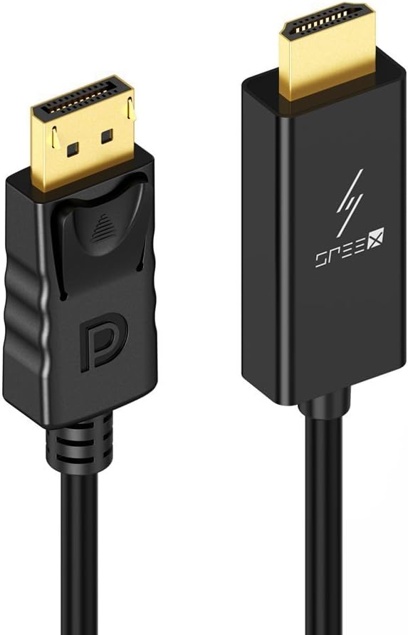 SPEEX Gold Plated DisplayPort to HDMI Cable (SPEEX DP to HDMI) 1080p (3Ft)