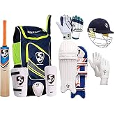 SG Sports Team Cricket Kit Combo Kit for Men's Senior Cricket Kit with Kashmir Willow RSD Spark Cricket Bat Complete Batting &amp; Keeping Accessories