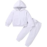 Happy Town Baby Outfits for Girl Boy Toddler Sweatsuit Hoodie Set | Toddler Girl Boy Sweatsuit, Long Sleeve Solid Color Baby Hoodie Jogging Suit, Toddler Sweatshirt and Sweatpants Outfits Set