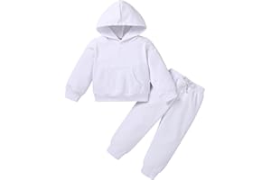 Happy Town Baby Fall Outfits for Girl Boy Long Sleeve Hoodie Top and Long Sweatpants Set Toddler Sweatsuit