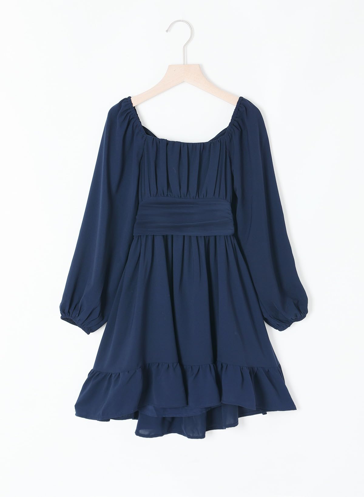 blibean Girls Long Sleeve Tie Back Dress Tween Fall Off Shoulder Dress Size 6-15 Years