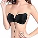 [NEW VERSION]Adhesive Bra Push Up Bra Backless Bra with Drawstring Sticky Bra, Adjustable Strapless Self Adhesive Invisible Bras for Women Girls Wedding Party Dress