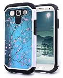 NageBee Hybrid Dual Layer Case for Samsung Galaxy S3 - Plum Blossom