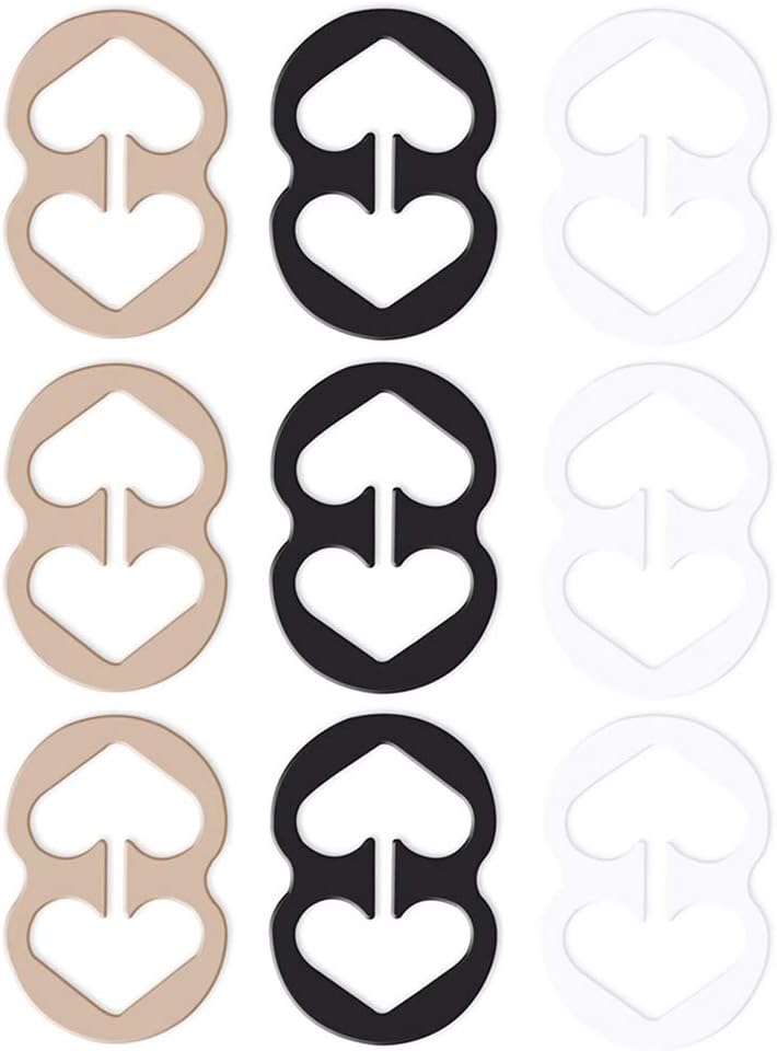 12Pc Bra Clips Perfect Lift Adjust Clasp Strap Cleavage Control Racerback Buckle