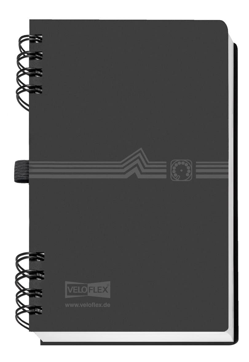 Veloflex 5106180 Notebook A6 Notepad – Black