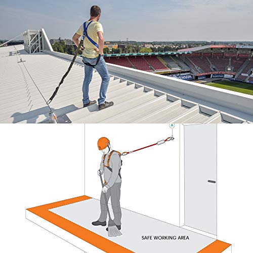 image for X XBEN Safety Harnesses with Fall Protection Lanyards, Full Body Harne