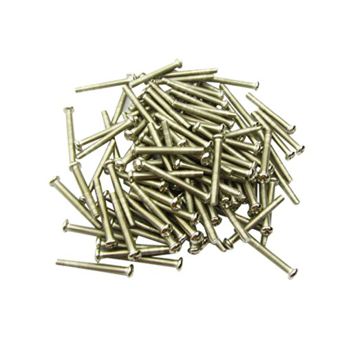 Musiclily 326mm Humbucker Pickup Mounting Screws Replacement for Fender Strat Tele Electric Guitar Bass,Chrome (Pack of 150)