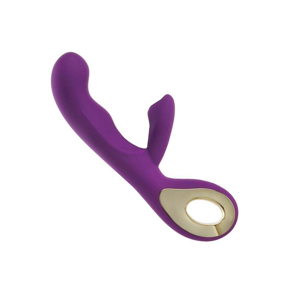 G Spot Rabbit Vibrator Clitoris Stimulation, EVERFUN Waterproof Dildo Vibrator Clit Stimulator with 10 Vibration Modes Quiet Dual Motor for Women Rechargeable (Purple)