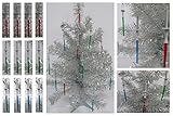 Star Wars 12 Piece MINI LIGHTSABER Christmas Tree Ornament Set - Shatterproof Plastic Design 3