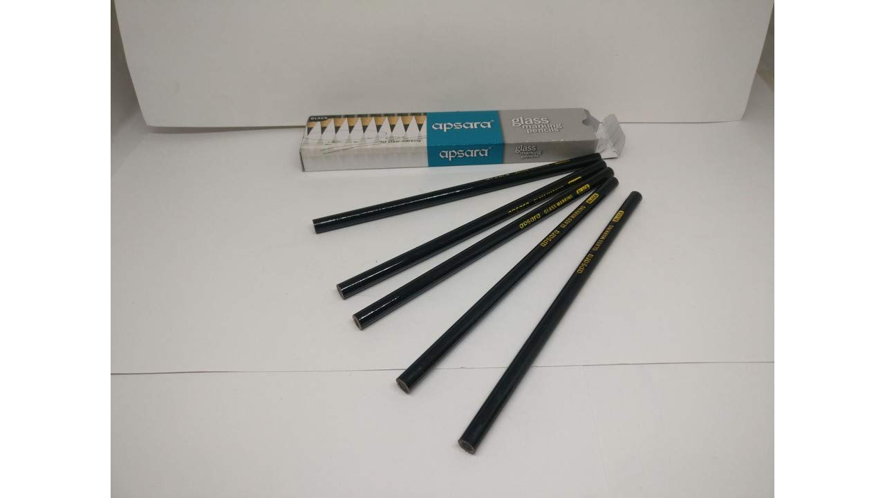 Apsara Glass Marking Pencils, White Pack of 10 Buy Online in United