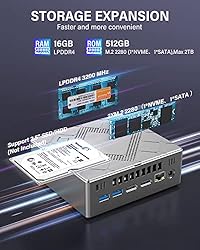 KAMRUI Mini PC, Intel Core i7-10710U