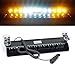 wecade® 12w 12 Leds Car Truck Emergency Strobe Flash Light Windshield Warning Light (Yellow/White/White/Yellow)