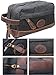 IBLUE Canvas Leather Travel Kit Toiletry Bag Shaving Dopp Case #b96 (grey)