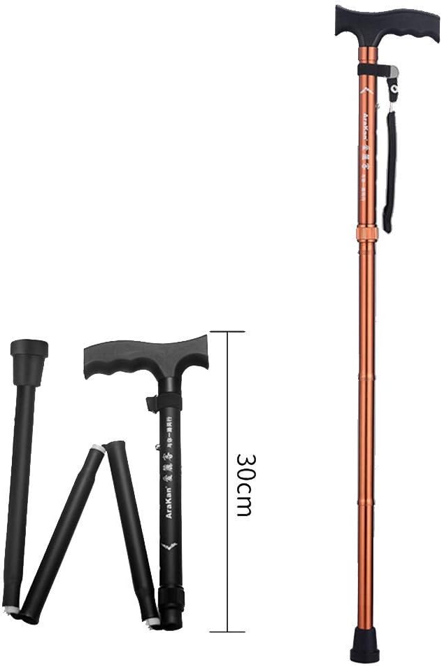 ZSEAT Bastón de Caminata Plegable para Senderismo, Escalada, bastón de
