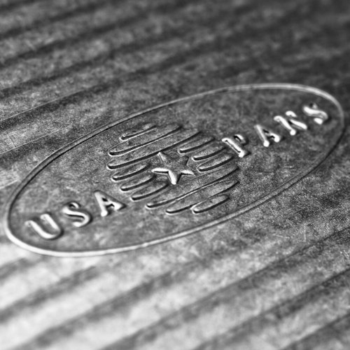 USA Pan Bakeware Strapped Mini Loaf Pan, 4 Loaves, Nonstick & Quick