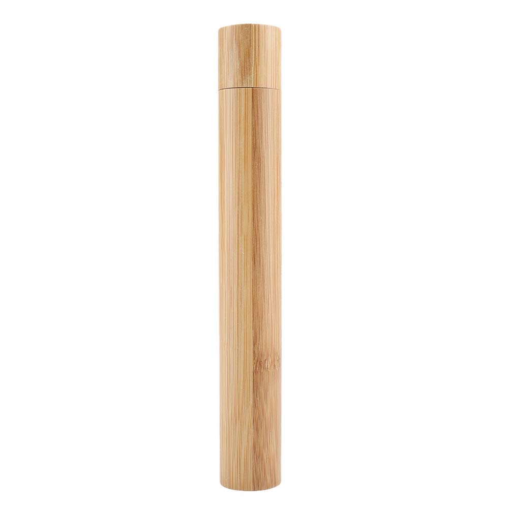 Toothbrush Travel Case, Portable Eco-Friendly Bamboo Toothbrush Travel Protect Box Holder Storage Case for Home Daily Business Use