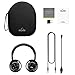 Active Noise Cancelling Bluetooth Headphones, iDeaUSA Wireless Headphones with Microphone Over Ear Headphones for TV, Airplane, HiFi Stereo Sound - Black