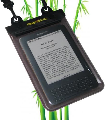 TrendyDigital WaterGuard Plus Waterproof Case with Padding for Kindle 2 and Kindle 3 (Third Generation Kindle, Kindle Wi-Fi, or Kindle 3G + Wi-Fi , 6" Display), Black Color