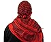 Zephyr Shemagh Tactical Desert Scarf - Red / Black