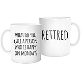 Waldeal Retirement Gift for Women 2026, Funny Retirement Coffee Mug 11 oz, Retired Gifts for Woman Men, Gag Farewell Gifts for Coworkers Nurse Teacher Boss, Office Retired Coffee Cup