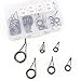 Croch 7 Sizes 40 Pcs Fishing Rod Tip Repair Kit Stainless Steel