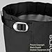 Black Crystal Ski Snow Gaiters Hiking Waterproof Breathable Nylon Men's Black Size Large