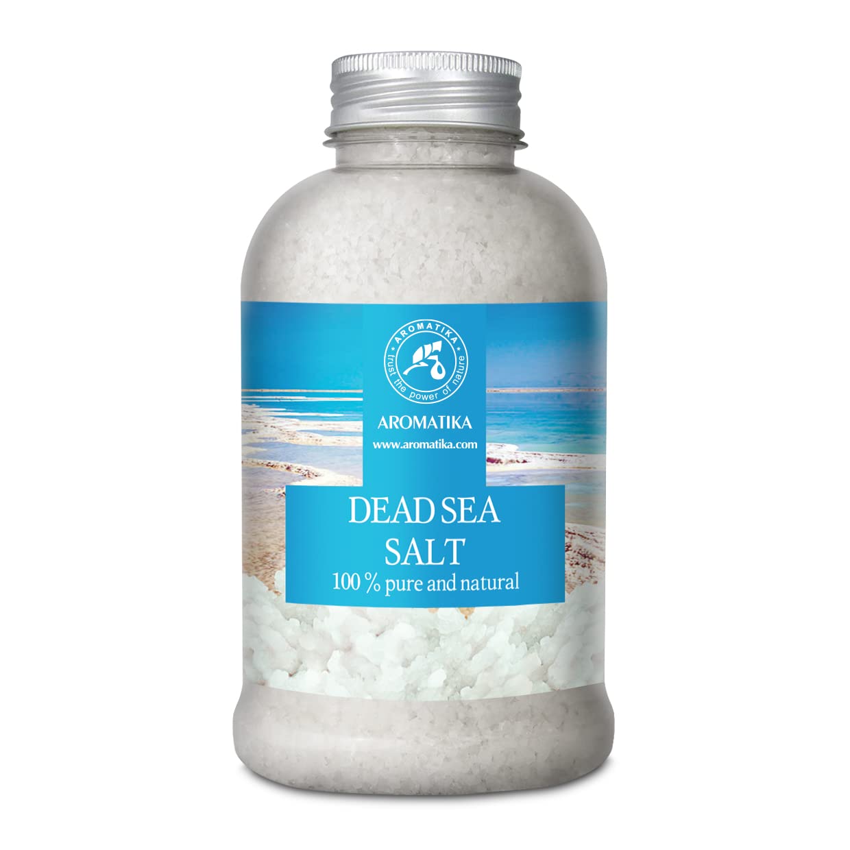 AROMATIKA Dead Sea Bath Salts – 500 g 100% Pure Natural Mineral Bath Soak for Good Sleep, Stress Relief & Beauty Care, Relaxing Spa Bath Salts for Soaking Bath, Body Care, Home Spa Wellness, Gift Idea