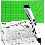 Plotrix 3D Pen, Design Mat, and PLA Filament Refills | Drawing, Printing, and Doodling for Kids and Adults | 8-Variable Speed and Temperature Control, ABS and PLA Modes, LED Screen