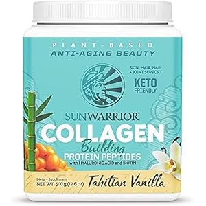 Sunwarrior Collagen Building Protein Peptides, Tahitian Vanilla, 500 g