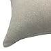YOUR SMILE Solid Color Grey Jean Decorative Throw Pillow Case Cushion Cover Pillowcase for Sofa 18 x 18 Inch, Set of 4