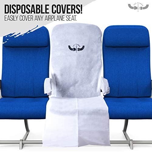 2 PACK Disposable Airplane Seat Cover 1st Class Safety Quality