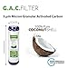 Express Water – 25 Pack Granular Activated Carbon GAC Water Filter Replacement – 5 Micron – 10 inch – Under Sink and Reverse Osmosis System