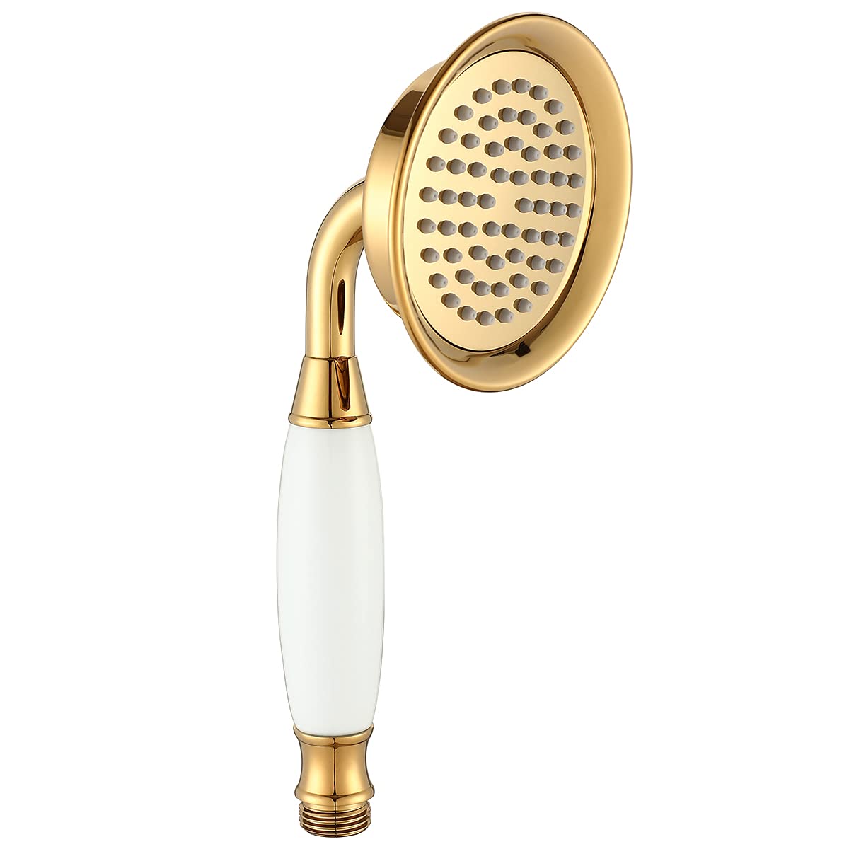 Ownace Victorian Gold Big Size Shower Head Traditional Brass&Ceramics Telephone Hand Shower Head for Bathroom