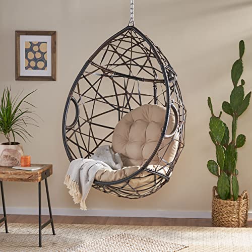 Christopher Knight Home Isaiah Indoor/Outdoor Wicker Tear Drop Hanging