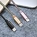 Lightning Cable for iPhone, Charger Cable 3Pack 6FT 5FT 5FT, Long Durable Nylon Braided Charging Cable for iPhone, Charger Cord for iPhone X 8 7 SE 6S 6 5 5C 5S Plus iPad Mini Air Pro Black Gold Pink