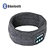 Wireless Sport Headband Headphones for Women Man, Pococina Unisex Music Headband with Built in Earphones for Jogging, Playing Tennis, Gym, Yoga, Walking Dogs (Gray)