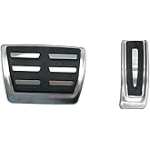 zoomto Foot Brake Gas Accelerator Pedal Cover Compatible with Q7 Q8 2017-2025, Compatible with Porsche Cayenne 2020-2024, Compatible with Touareg 2019-2024 Accessories No Drill