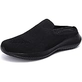 GOSPT Women's Backless Slip on Mesh Sneakers Shoes Ladies Comfortable House Slippers